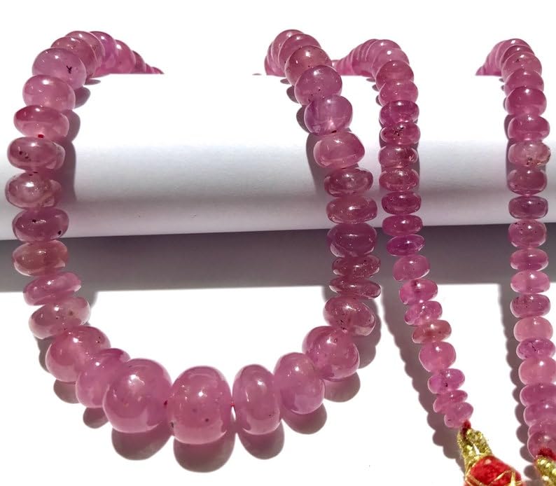 Perles en saphir rose naturel de 6 à 10 mm pour fabriquer vos bijoux d'été élégants