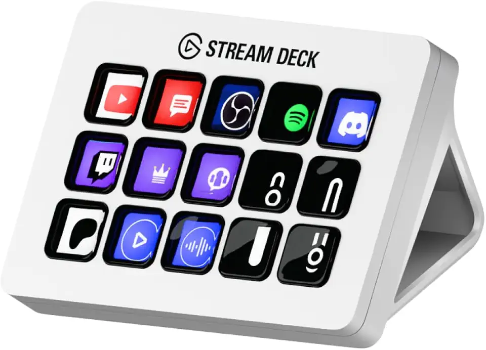 Elgato Stream Deck MK.2 White Studio Controller, 15 Keys