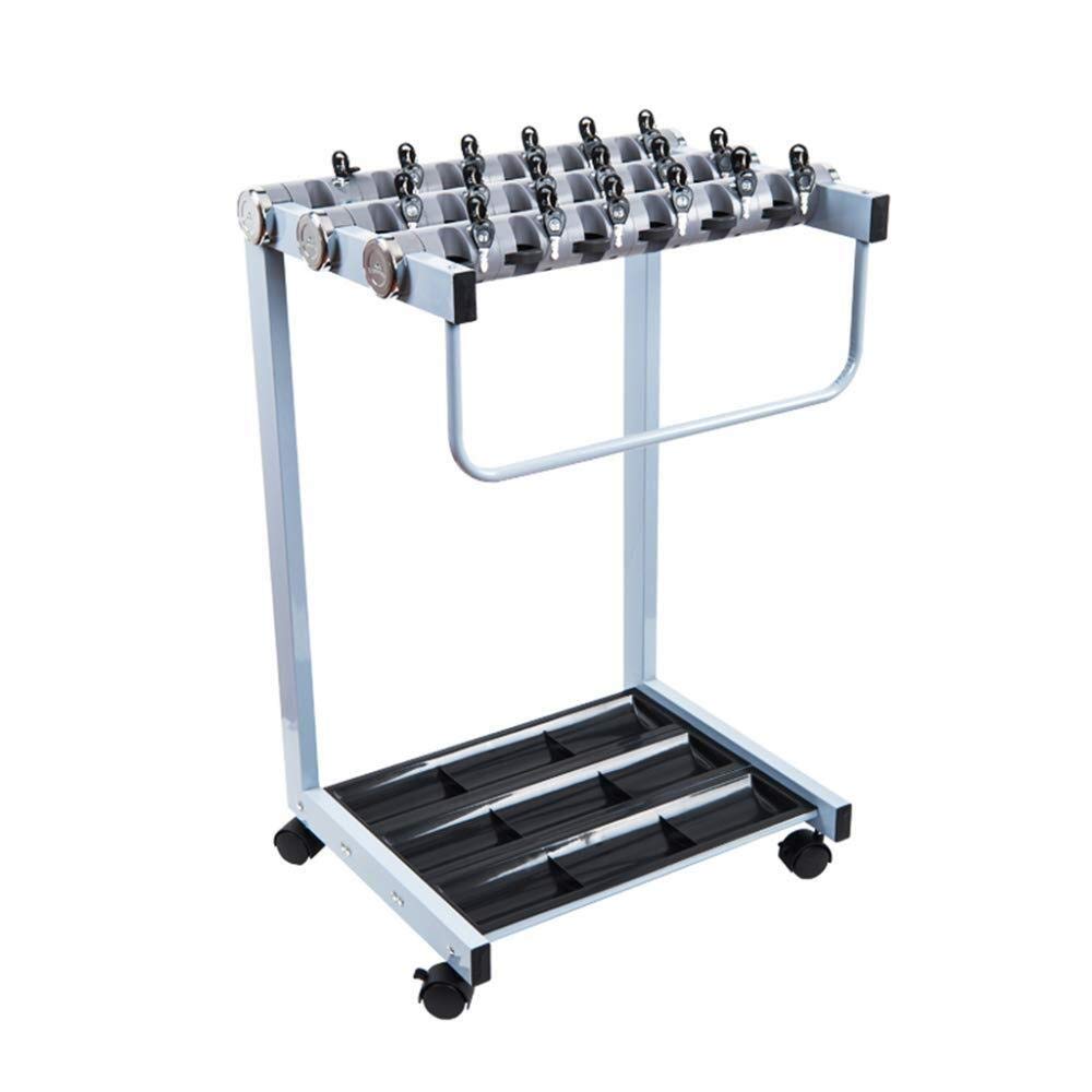 BHFPFZA Metal Umbrella Stand Storage Rack with Removable Base Drip Tray Walking Sticks Support Holder for Household and Commercial Use (18 Holes)