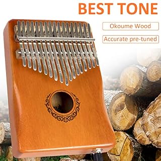 AKLOT 17 clés électriques Kalimba, EQ Kalimbas Thumb Piano Marimba avec micro intégré Kit de démarrage Kalimba… - Les Beatles, Paul McCartney, John Lennon, RIngo Starr, George Harrison AKLOT 17 clés électriques Kalimba, EQ Kalimbas Thumb Piano Marimba avec micro intégré Kit de démarrage Kalimba… – Image 3
