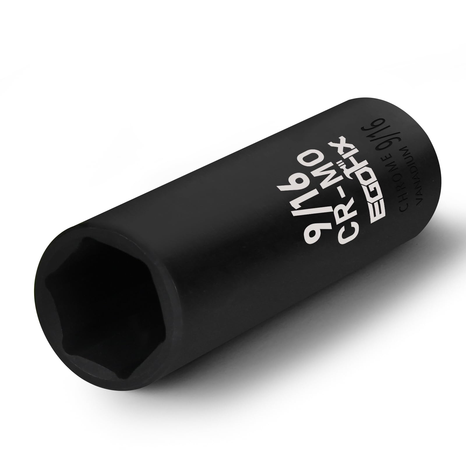 3/8" Drive Deep Impact Socket, 9/16 Inch SAE Socket, CR-MO 6 Point for Easy Removal of Axle Nut