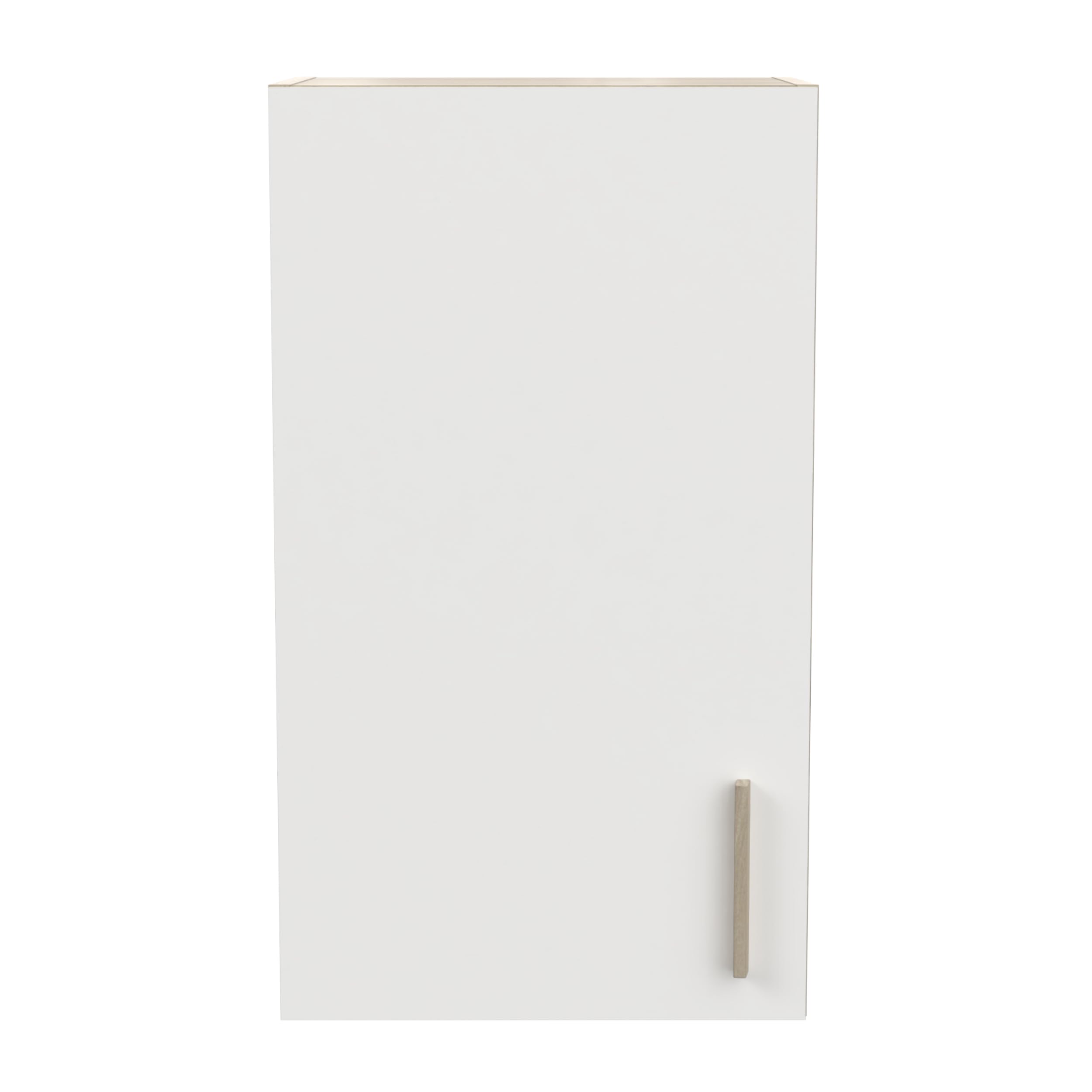 Meuble Haut de Cuisine Modulable 1 Porte - Cuisine Complete ‟ORIGAN” – Coloris Blanc Mat & Chêne - 40 x 30 x 70 cm