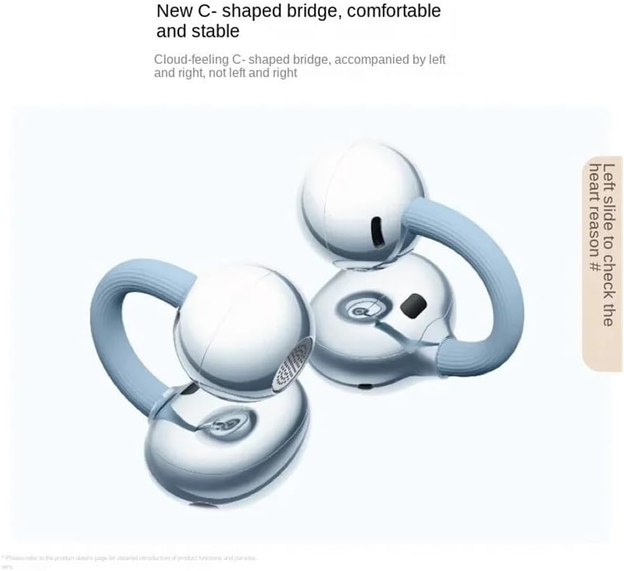 Global Version - HW FreeClip 2 Earclip Earbuds - Powerful Dual-Engine Smart Listening - Open Ear BT 6.0 Earphones (Black)