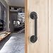 30CM Tirador y tirador de puerta engastado en negro para puertas correderas...