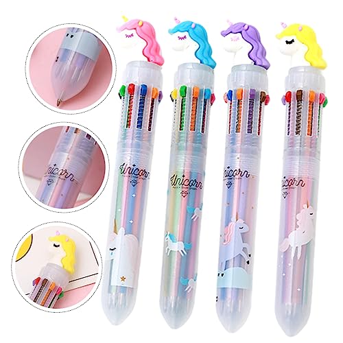 Bolígrafo multicolor de 10 tintas SHINEOFI para evitar cargar estuches pesados en clase 4