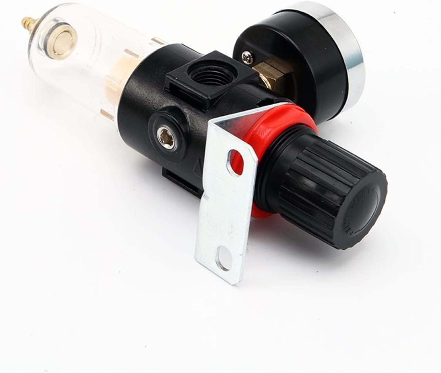 AFR2000 Airtac Type 1/4" Thread Pressure Regulator Water Separator Trap Filter Airbrush Compressor Air Source Treatment Unit (Color : Brass Filter, Size : with 8mm Connector)
