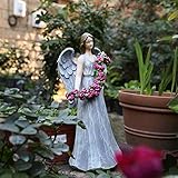 Esta estatua del jardín decorativo es perfecto para el Día de la Madre, cumpleaños, Navidad, bodas, banquetes inauguración de la casa, el envío de regalos a su familia y amigos, y este encantador estatua exterior se añaden encanto a su jardín y césped decoración.