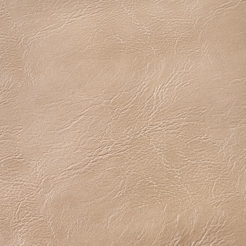 Image of Fancy Homi Tan Long Lumbar Faux Leather Body Decorative Throw Pillow Cover 14x36 Inch for Bedroom Couch Bed Bench, Thick Beige Solid Rectangular Waterproof Cushion Case, Boho Farmhouse Room Decor