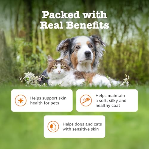 Zesty Paws Skin & Coat Salmon Oil For Cats & Dogs | Supports Pets with Dry, Itchy, Sensitive Skin, Nourish Coat & Fur | Contains Salmon, Flaxseed & Krill Oils, Vitamin E | Daily Use | 250ml - Image 3