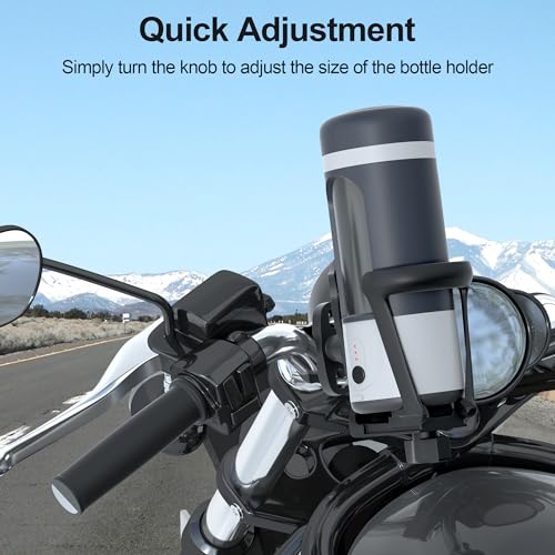 JAGASOL Suporte de garrafa de água de bicicleta para guidão e moldura, suporte de copo de motociclet