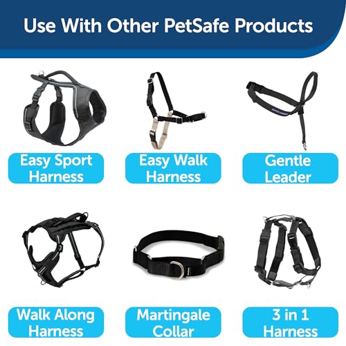 petsafe nylon dog leash  strong durable traditional style leash with easy to use bolt snap for small medium and large dogs  134 x 639 black