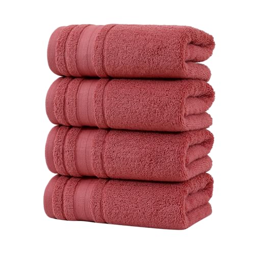 Veifeiry Valentines Day Gifts for Her Girlfriend,Friendship Mothers Day Sister Gifts for Sisters Premium Hand Towels for Bathroom Face Towels Set of 4 Cotton Quick Dry Soft for Bathroom, Spa, Travel