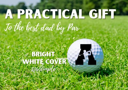Cybgene Dad Gifts Golf Balls Set Of 3 For Golfer Dad, Husband, Golf Lovers From Daughter, Son, Wife, For Father's Day, Birthday, Retirement, Christmas - Dad Initial #TOP3