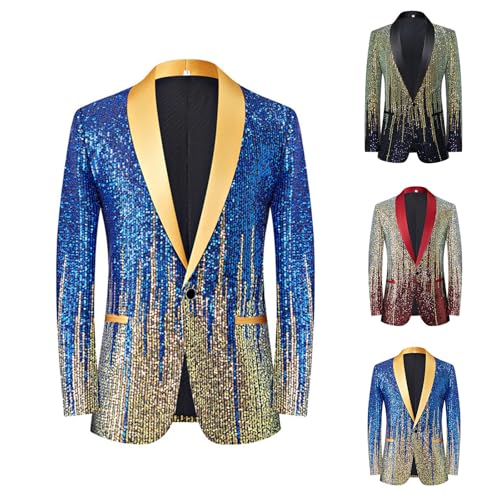 Veste à paillettes homme disco fever pour costume de carnaval et clubbing