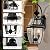 Outdoor Wall Lights, 20inch Large Exterior Lighting Fixtures, 2 Light Waterproof Wall Sconce with Glass Shades, Aluminium Outside Lanterns for Porch Farmhouse Patio Doorway Yard (E12 Base Max 40W)