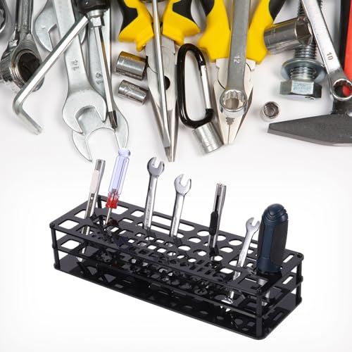 Organizador de destornilladores de plástico de 63 agujeros para mesa de taller 6