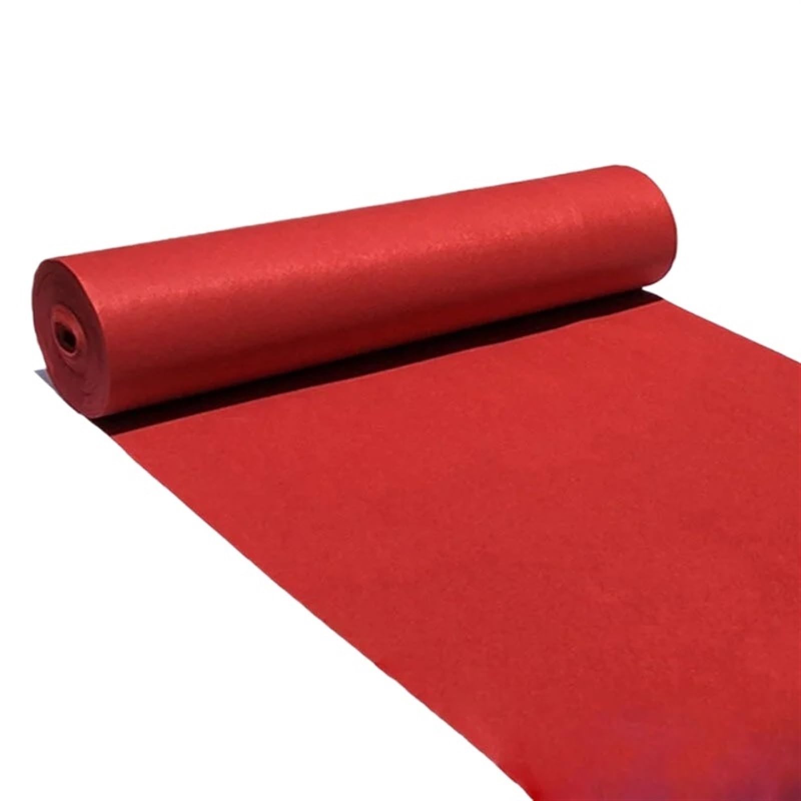 Tappeto Nuziale Bianco 5M/10M Tappeto da matrimonio rosso Lunghezza Corridore Decorazione for interni ed esterni for eventi Tessili for la casa for feste (Larghezza 1M)(5M)