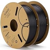 ELEGOO PLA Filament 1.75mm Black 2KG, 3D Printer Filament Dimensional Accuracy +/- 0.02mm, 2 Pack 1kg Cardboard Spool(2.2lbs) 3D Printing Filament Fits for Most FDM 3D Printers