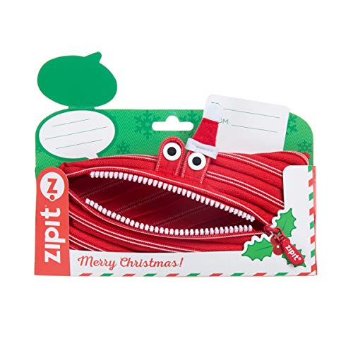 Image of ZIPIT Polyester Christmas Monster Pouch, Gift Pack, Red