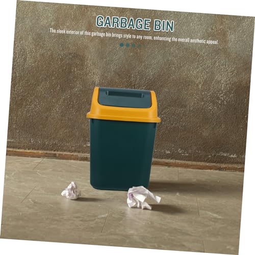 Cubo de basura con tapa abatible para baño y espacios reducidos 4
