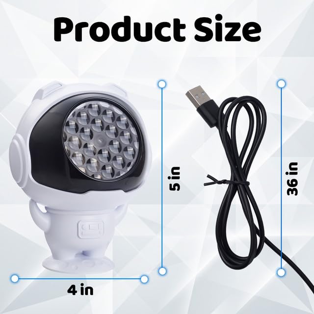 Proyector Estelar Luz de Noche Astronauta Infantil miniatura 2