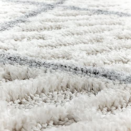 Tapis design moderne Crème PISA 4701 salon séjour 280x370 cm