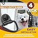 Terixe 4Pack Tie Down Kit for Ruffland Kennel - Tie Down D-Ring Kit, 1000lb Load Capacity, with Wrench - Easy Installation-(All Black)