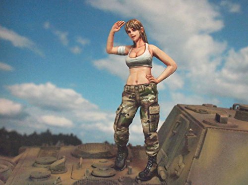 Aurora Model 1/35 Figures Female Army Soldier #7 #TOP4