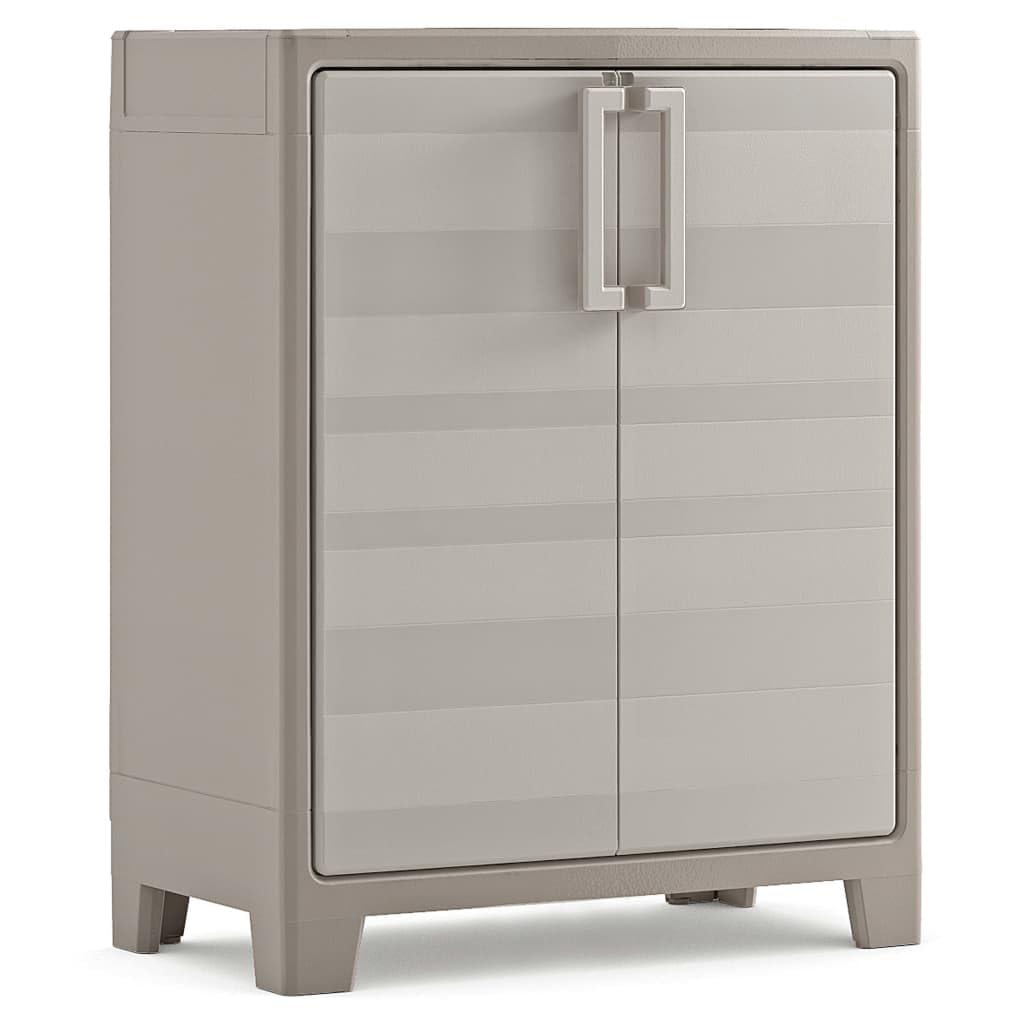 Keter Gulliver Basso XL Armadio 2 Ripiani 80x44x100 cm Sabbia Beige