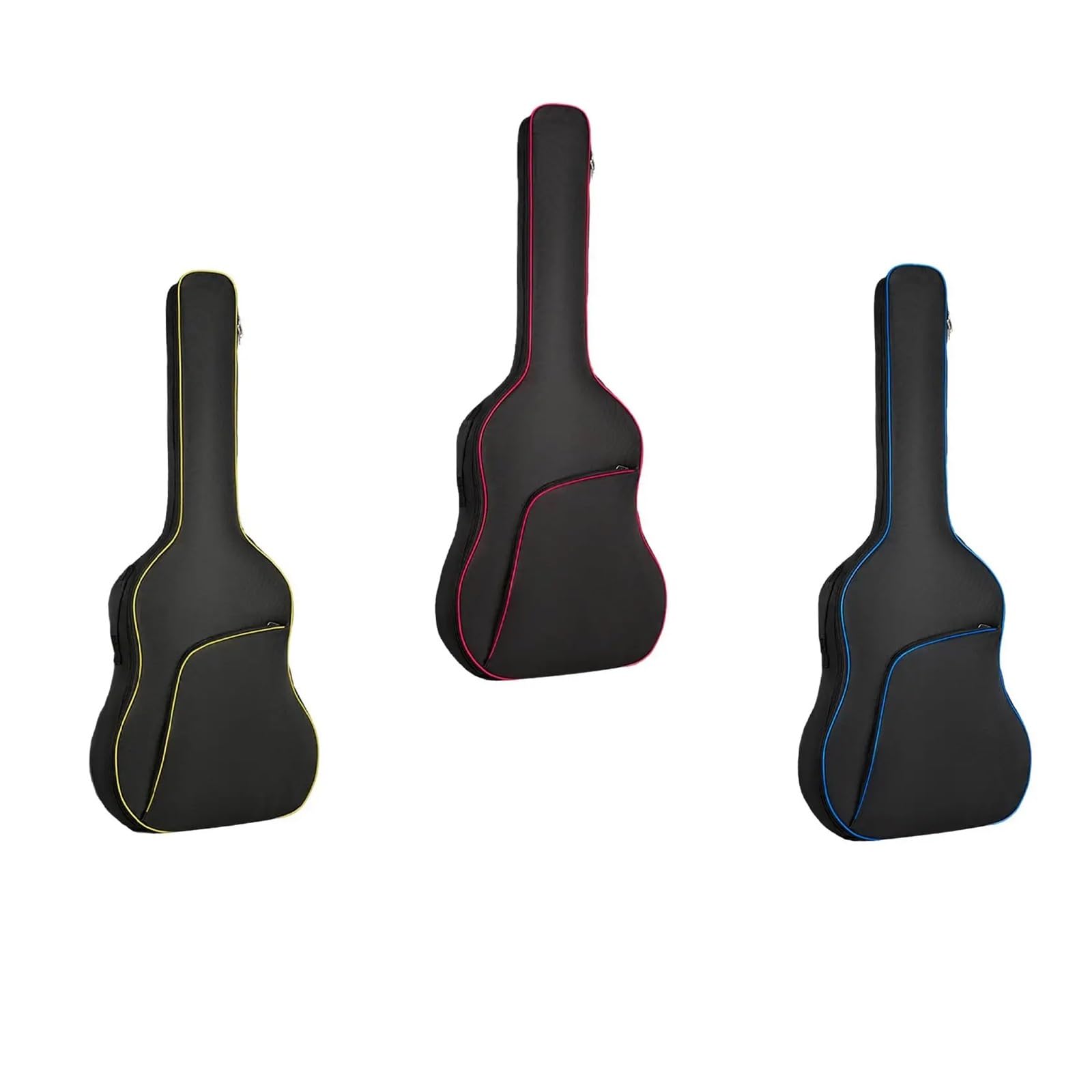 Mochila for Guitarra acústica de 40" y 41" con Doble Hombro Resistente al Desgaste y Gruesa.(Red)