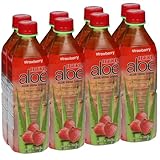 Iberia Aloe Vera Juice Drink, Strawberry,16.9 Fl Oz (Pack of 8)