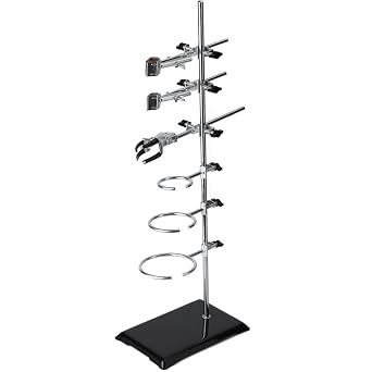 60CM Lab Stands with Support and Flask, Condenser Clamp - Scientific Supplies