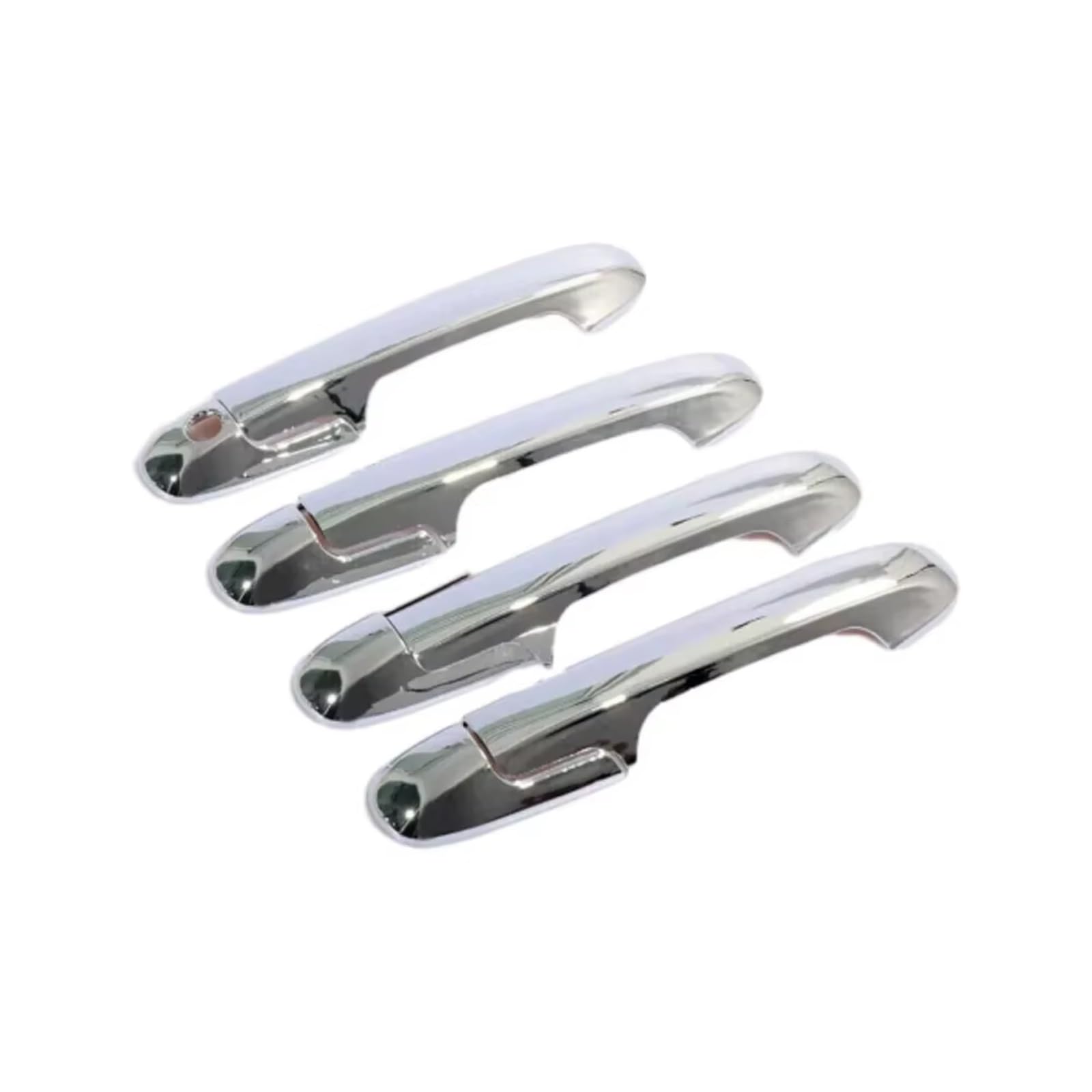 Fvoirss Silver Outer Door Handle Compatible With Accord For Sedan 2003 2004 2005 2006 2007 Car Side Sticker Door Handles Covers Trim Accessories Protect Decoration(Silver)