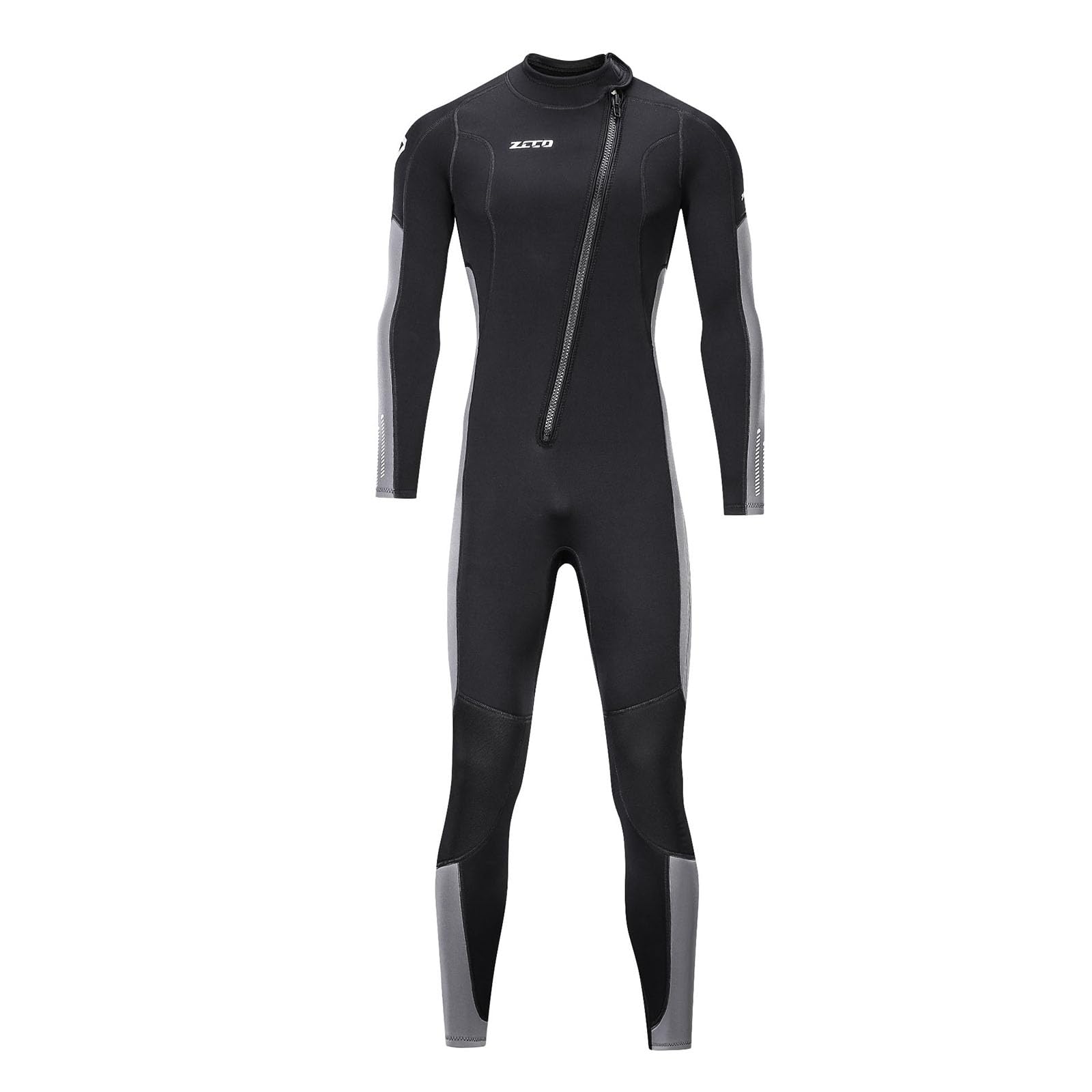 Traje de neopreno para hombre y mujer, 3 mm, con cremallera frontal, para buceo, surf, agua fría