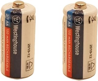 2X 2/3 AA Ni-Mh Battery Rechargeable 1.2 V Volt 150 mAh Reusable Chargeable Misc.