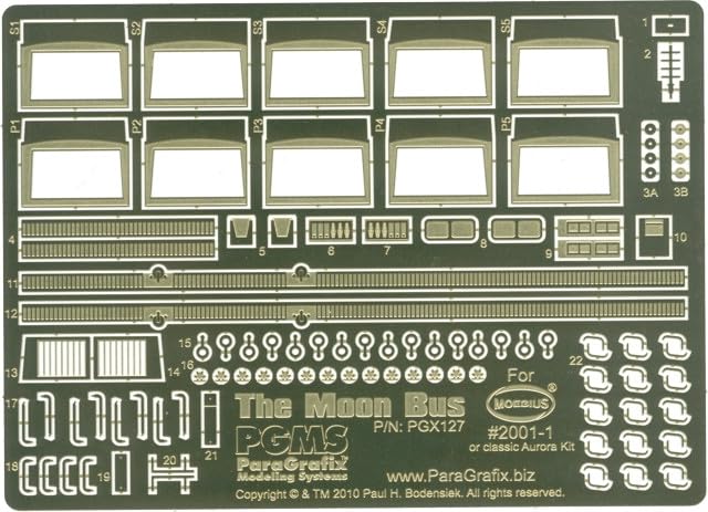 Moon Bus 2001 set photo PGX127 documentation maquette véhicule lunaire