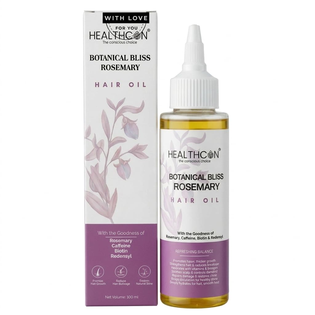 Botanical Bliss Rosemary Hair Oil 100ml | With Redensyl, Anagain & Biotin | Promotes Hair Growth, Reduces Breakage & Restores Shine | For All Hair Types | Natural Scalp Nourishment-image-7