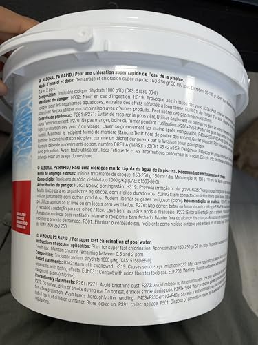 Miniatura 8 de Cloro Choque Accion Rapida, Recuperador Agua Piscina Deteriorada, Tratamiento Inicial De La Piscina, Fabricado En España, Forma Del Producto Granular, Contiene 5 Kg