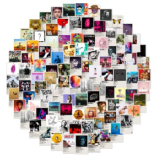 100Pcs Album Cover Stickers for Adults - Music, Rapper...