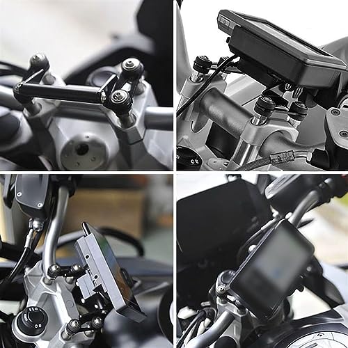 Support de navigation USB charge à fixation rapide et stable pour guidon de moto - 3