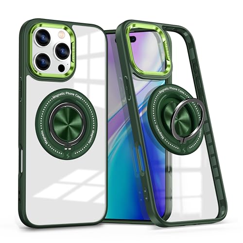 Coque iPhone 16 Pro MagSafe verte transparente : finie la peur des chutes et des rayures