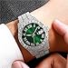 Imagen de Hip Hop Relojes para hombres Iced Out Bling Diamond Relojes de cuarzo de lujo con fecha