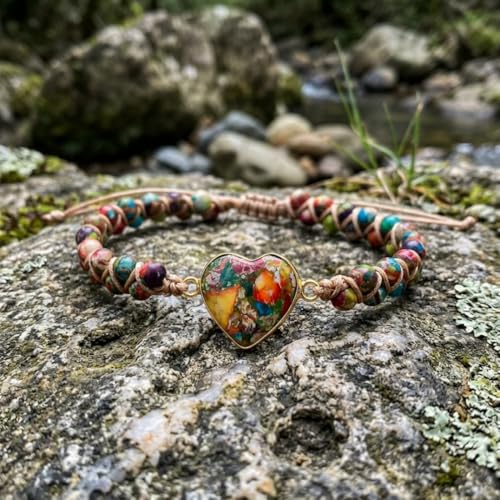 Image of YGLINE Stone Bead Yoga Meditation Bracelet Healing Crystal Double Layer Natural Gemstone Beaded Relax Anxiety Bracelets for Women Men