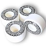 WalnutSkate [国内ブランド] スケボー ウィール ソフト ～ ハード 78a/80a/95a/99a/101a スケートボードウィール (DURO) 硬さ A shore スケートボードタイヤ スケボーウィール サイズ 52mm ~ 60mm Skateboard Wheels (99a 53mm)