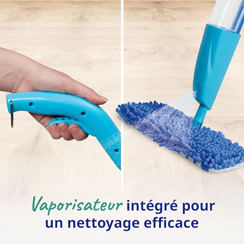 Balai serpillère vaporisateur à tête réversible Spontex pour nettoyer sans mains - 5