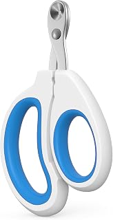 Cat Nail Clippers, Cat Claw Trimmers, Suitable for Small Animals Such as Cats, Birds, Hamsters, Rabbits, Hedgehogs, Ferrets, Chinchillas, Guinea Pigs，Etc. (Blue-White)