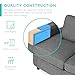 Best Choice Products Upholstered Sectional Sofa for Home, Apartment, Dorm, Bonus Room, Compact Spaces w/Chaise Lounge, 3-Seat, L-Shape Design, Reversible Ottoman Bench, 680lb Capacity - Gray