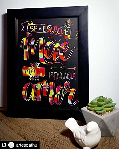 Papel Mágico com bastão, Off Paper, contém 5 folhas no formato A4, Multicolor, 10426,