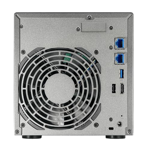 Image of Asustor Lockerstor 4 Gen2+ AS6704T v2 4 Bay NAS, Intel Quad-Core CPU, Dual 5GbE Ports, 4GB DDR4, 4 M.2 SSD Slots, HDMI, Plex Media Server, Video Editing, Creator, Network Attached Storage (Diskless)