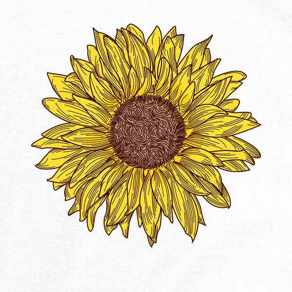 Sunflower Cute Retro Vintage Style Hippie Boho Infant Bodysuit White 6M